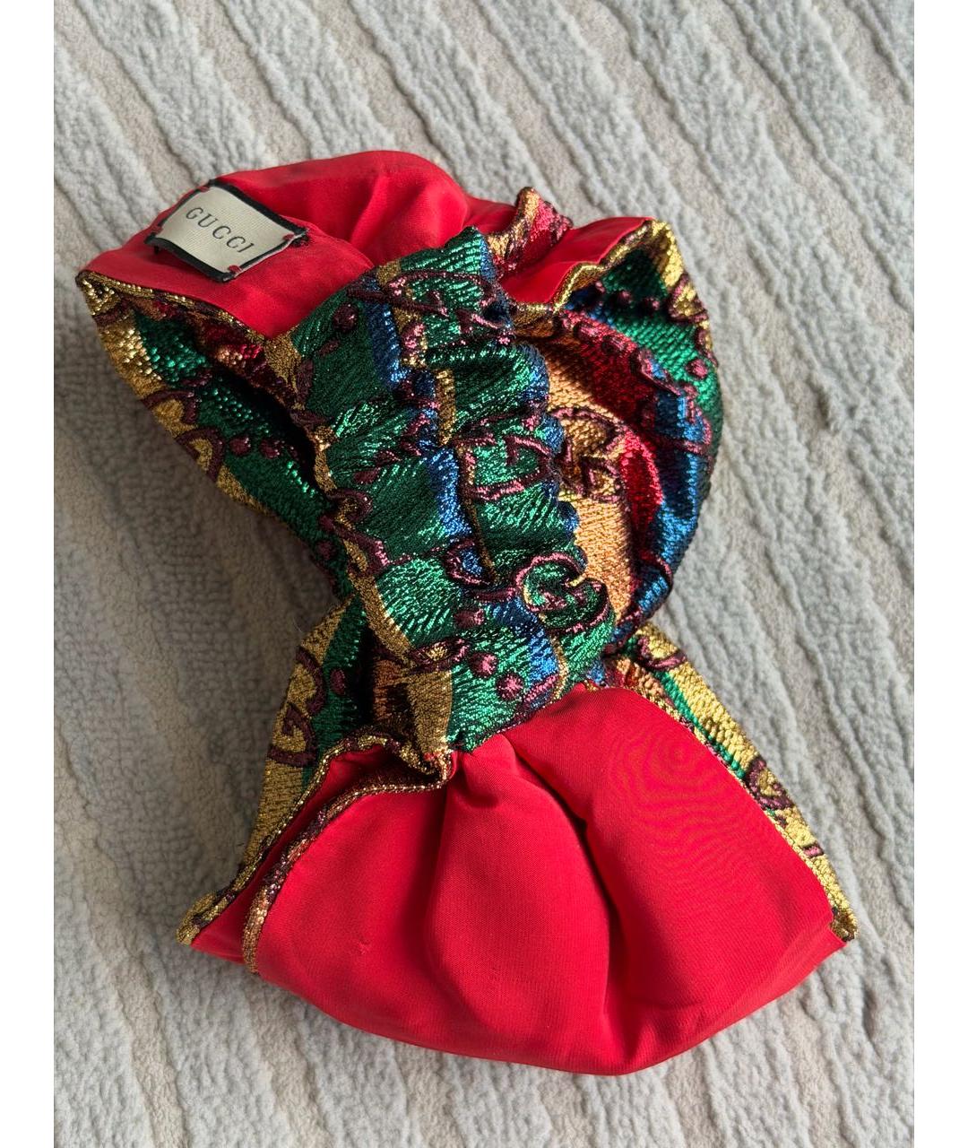 GUCCI Красная повязка на голову, фото 5