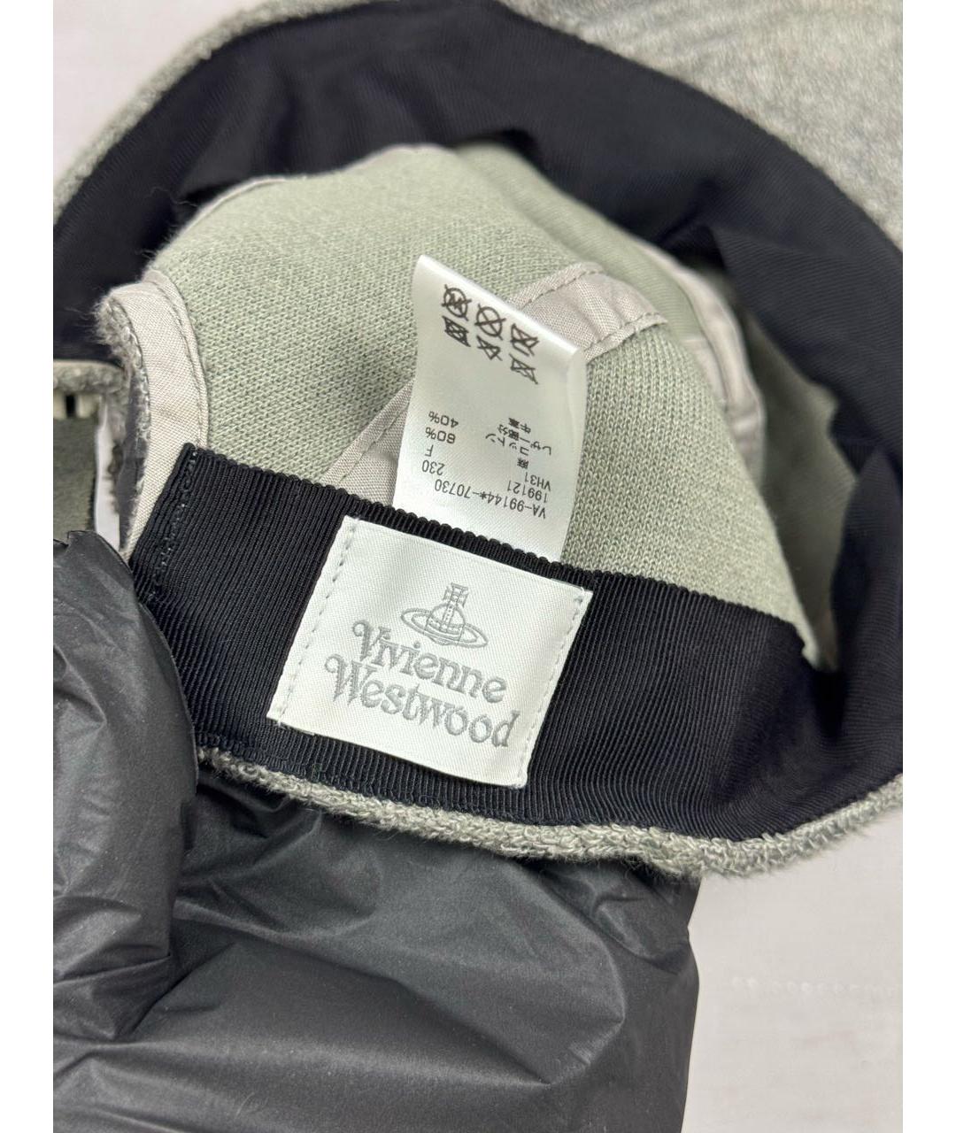 VIVIENNE WESTWOOD Серая хлопковая кепка/бейсболка, фото 7