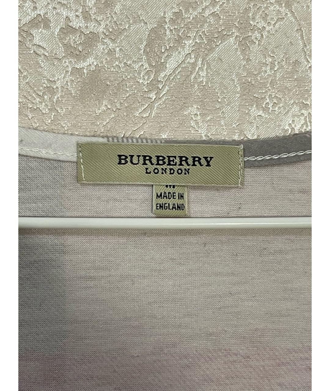 BURBERRY Хлопковая футболка, фото 2