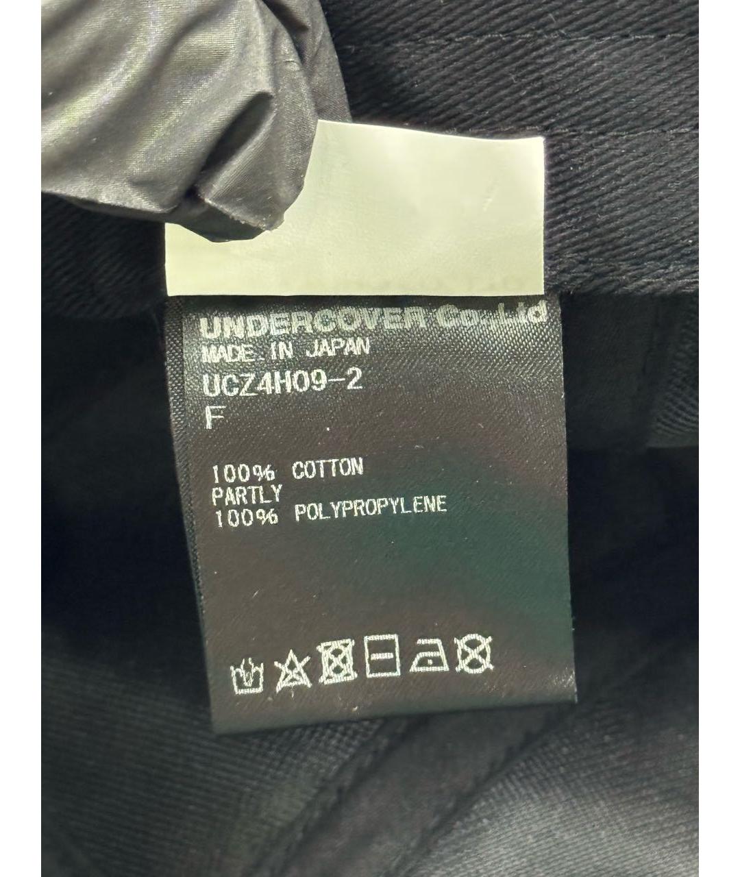 UNDERCOVER Черная хлопковая кепка/бейсболка, фото 7