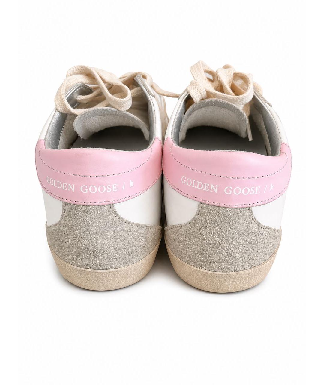 GOLDEN GOOSE Белые кожаные кеды, фото 4