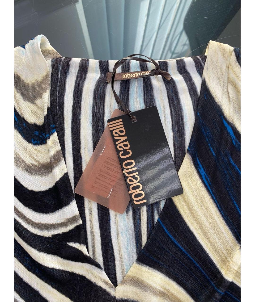 ROBERTO CAVALLI Мульти вискозное повседневное платье, фото 3