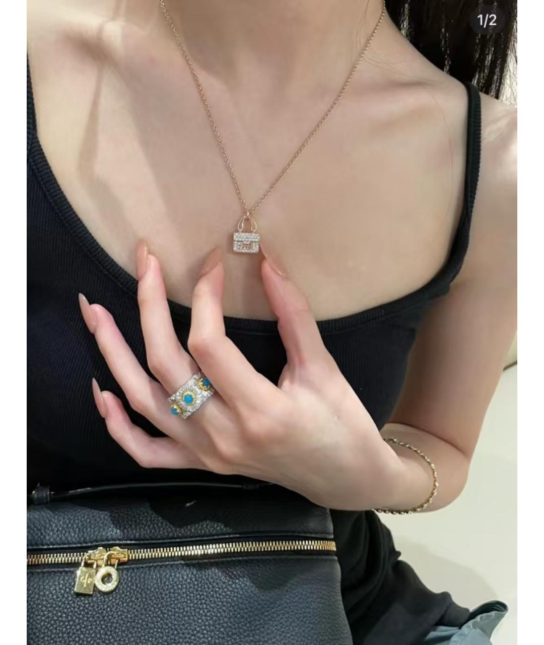HERMES Золотая подвеска из розового золота, фото 6