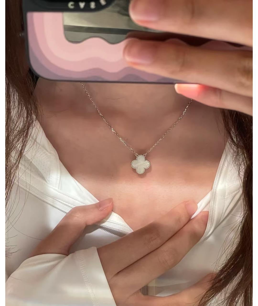 VAN CLEEF & ARPELS Серебряное колье из белого золота, фото 5