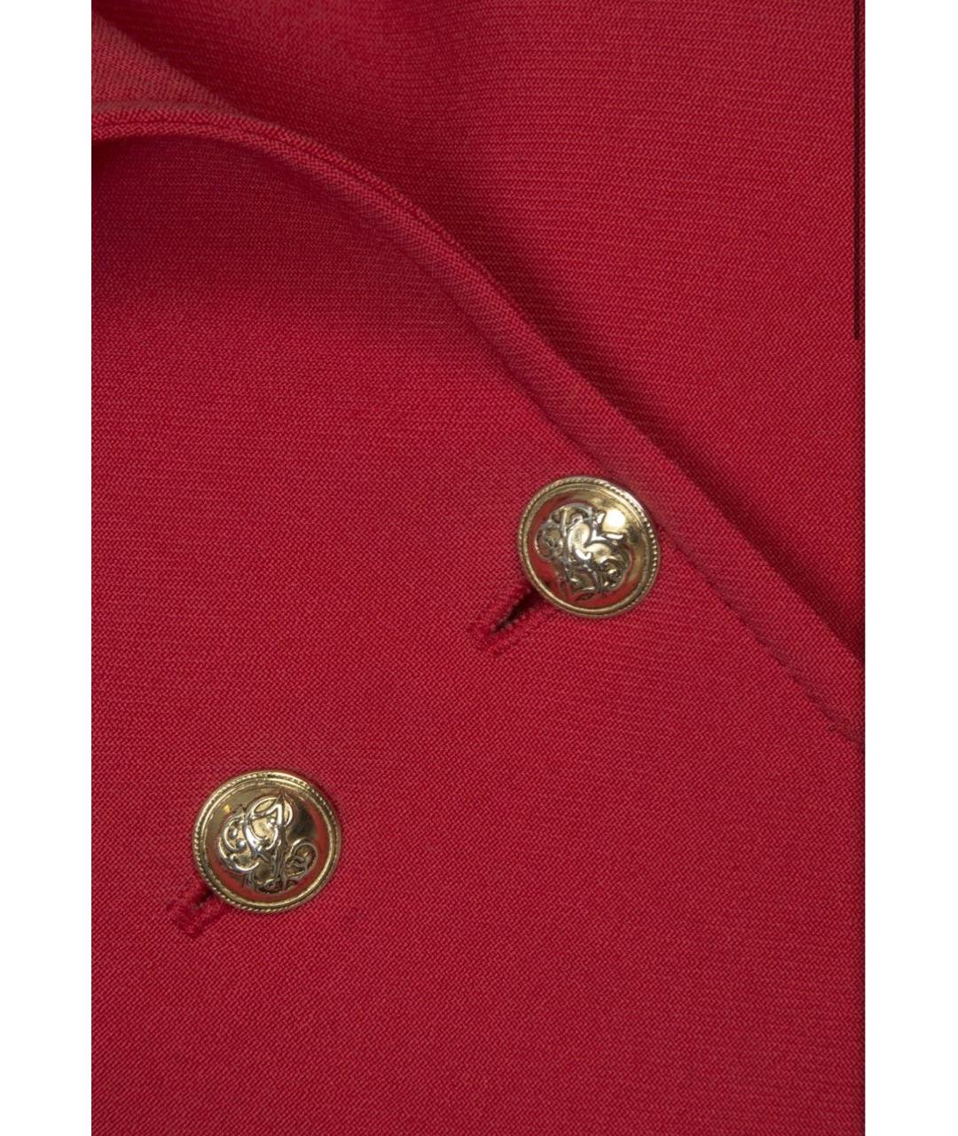 JOHN GALLIANO Красное шерстяное пальто, фото 3