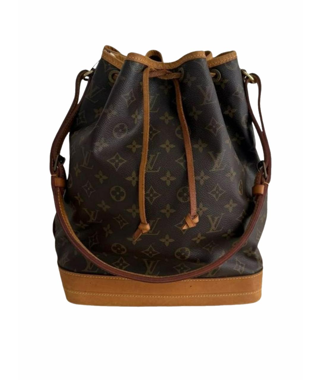 LOUIS VUITTON Коричневая кожаная сумка через плечо, фото 1