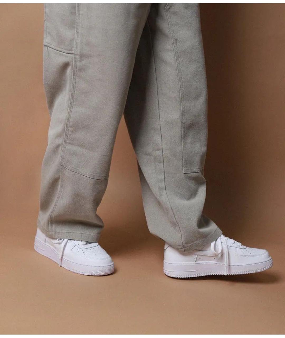 NIKE Белые кожаные низкие кроссовки / кеды, фото 7