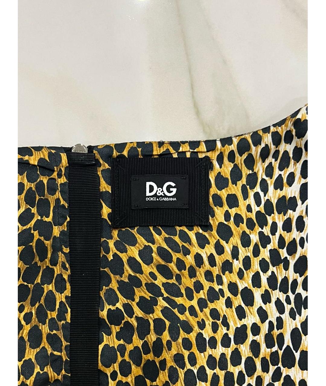 DOLCE&GABBANA Черное ацетатное коктейльное платье, фото 5