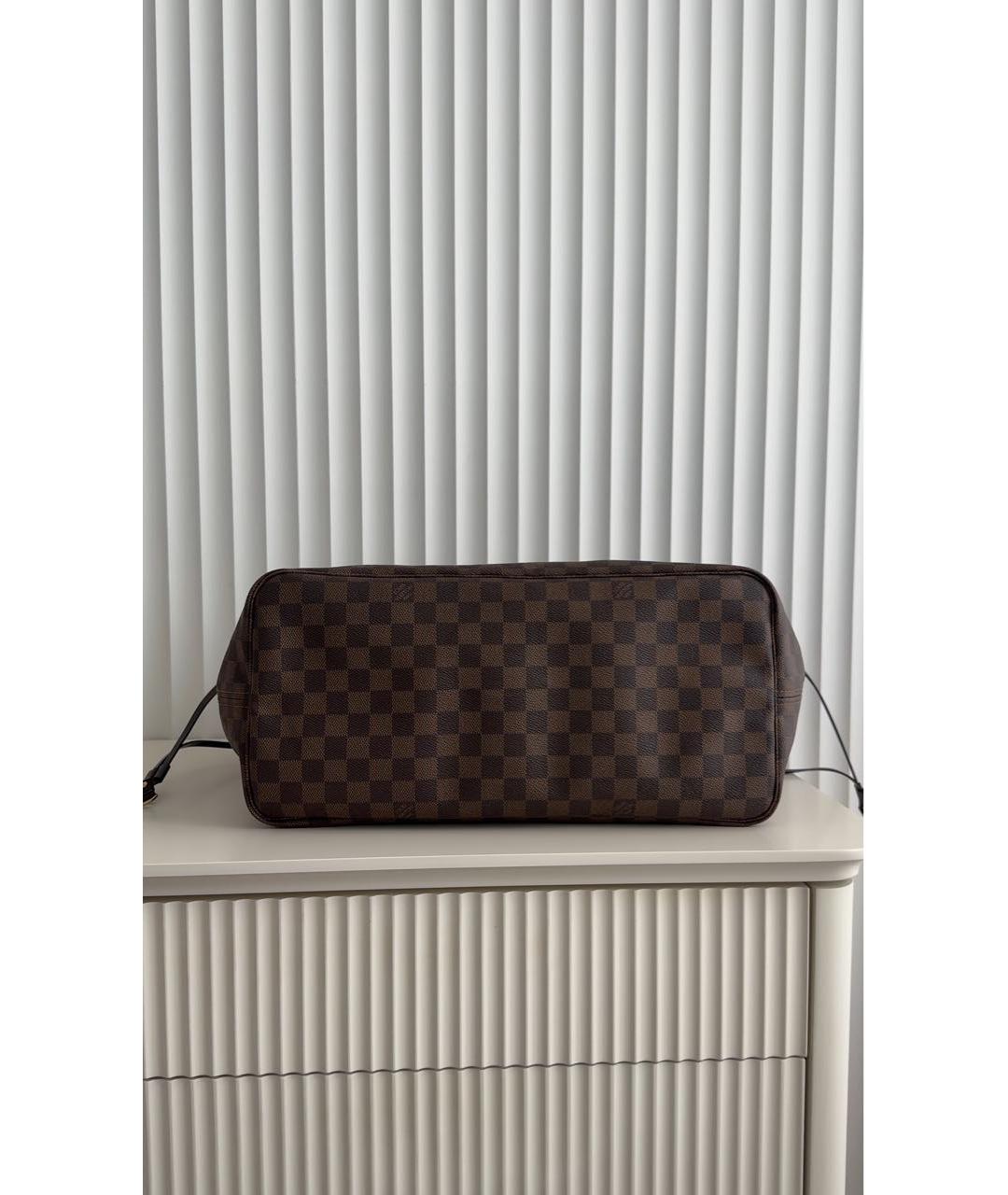 LOUIS VUITTON Коричневая сумка тоут из канвы, фото 6