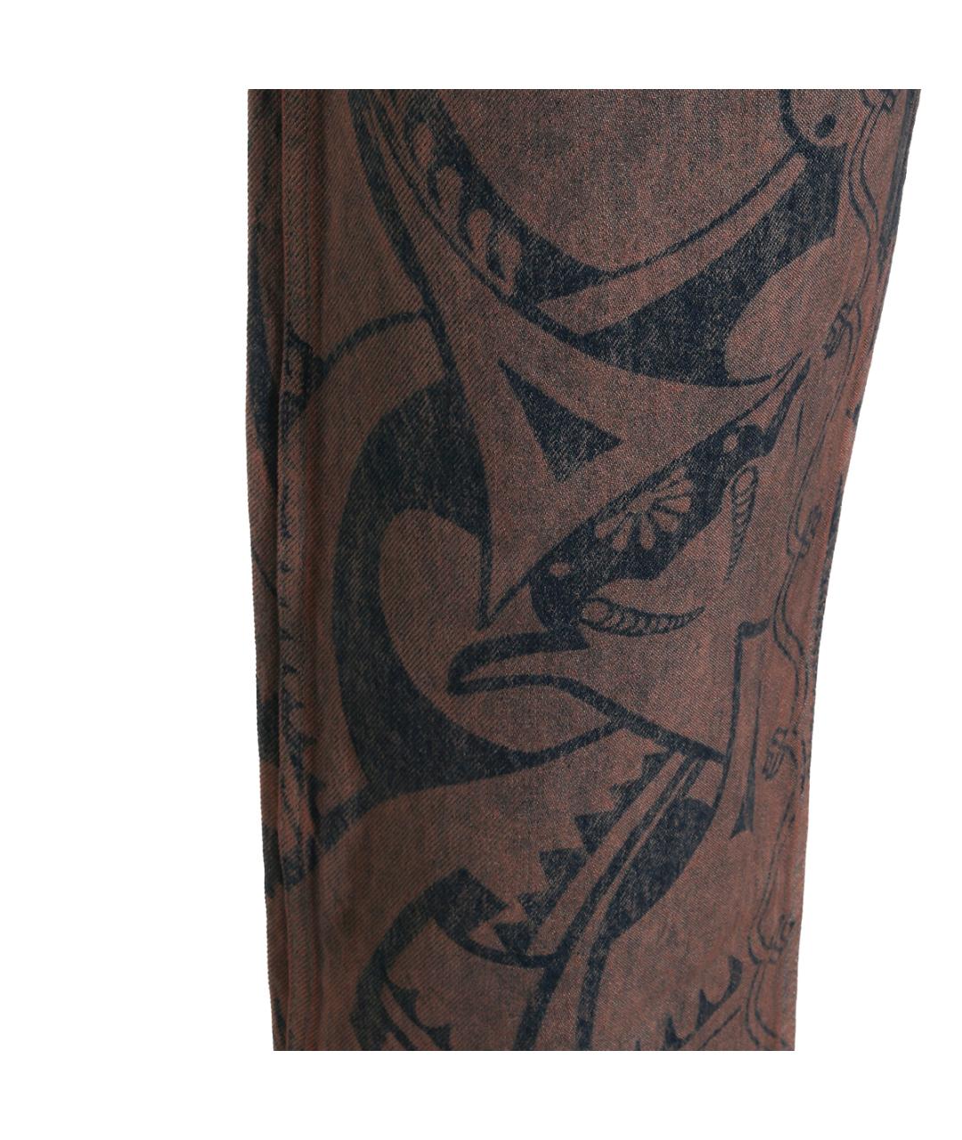 VIVIENNE WESTWOOD Коричневые хлопковые джинсы скинни, фото 3
