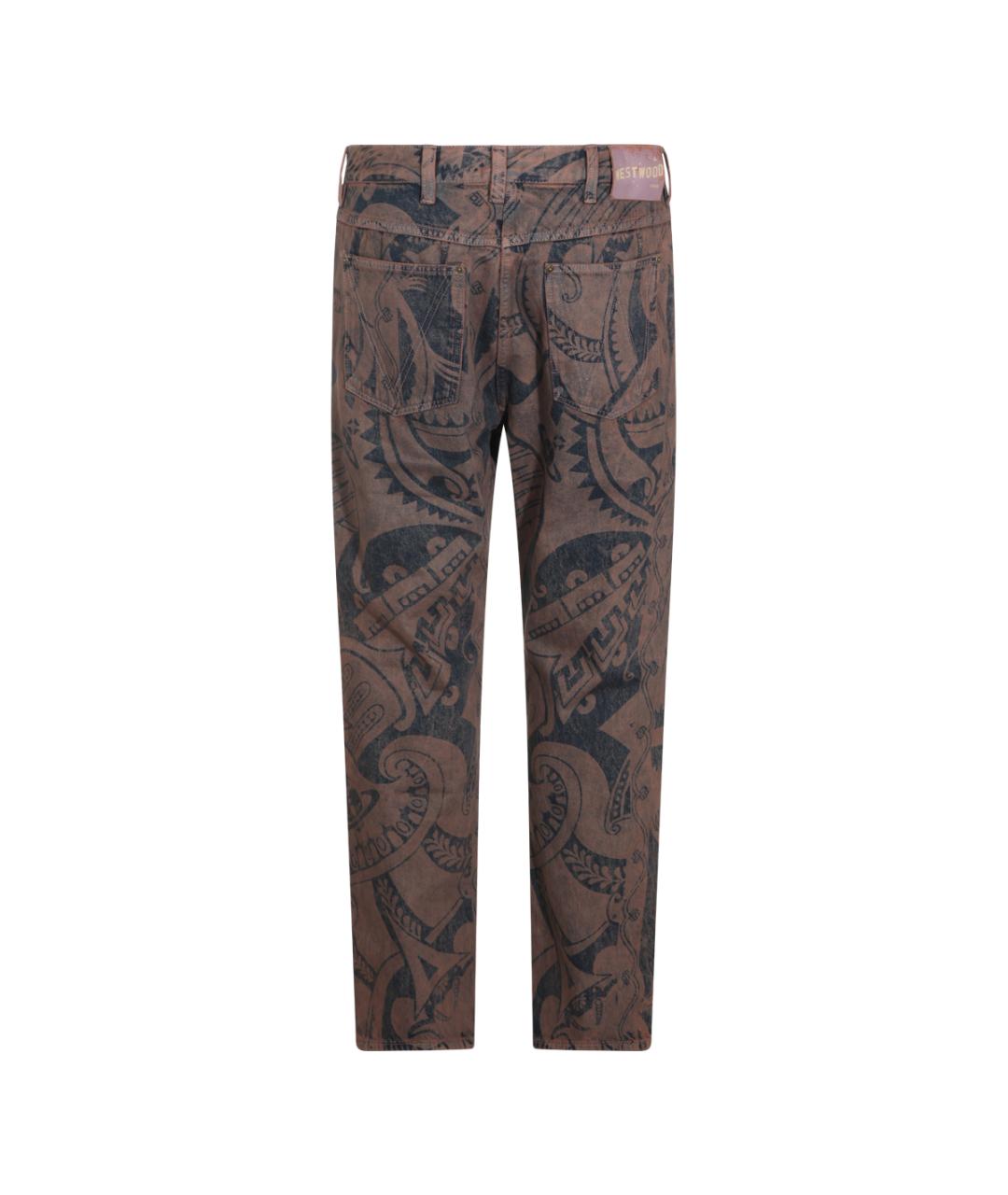 VIVIENNE WESTWOOD Коричневые хлопковые джинсы скинни, фото 2