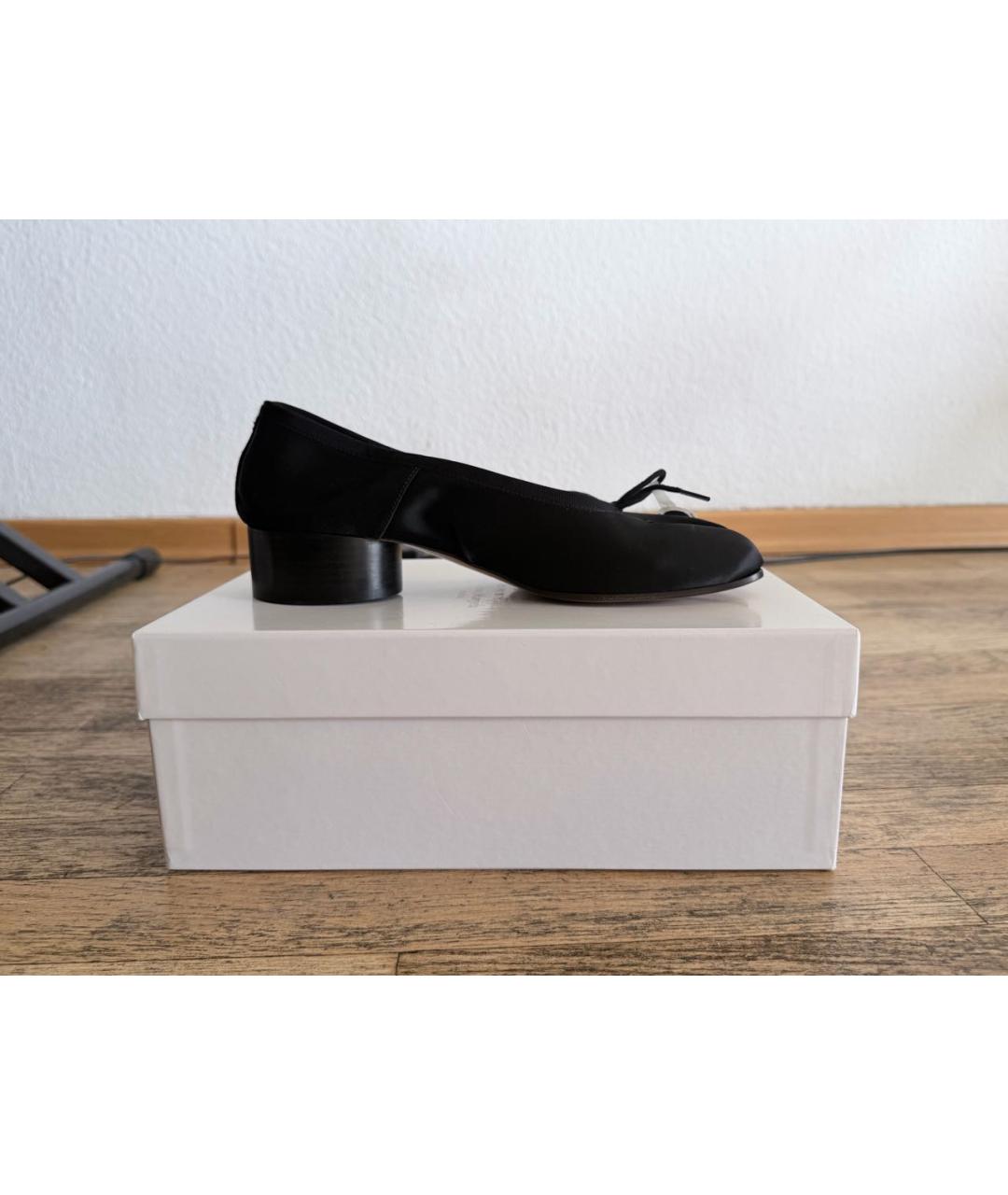 MAISON MARGIELA Черные текстильные туфли, фото 9