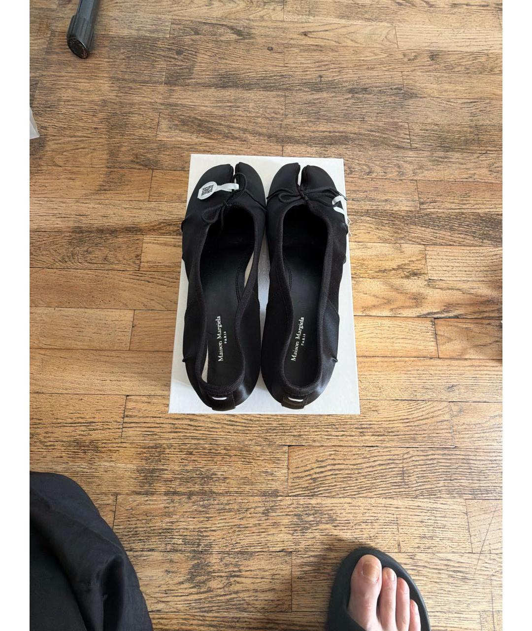 MAISON MARGIELA Черные текстильные туфли, фото 3