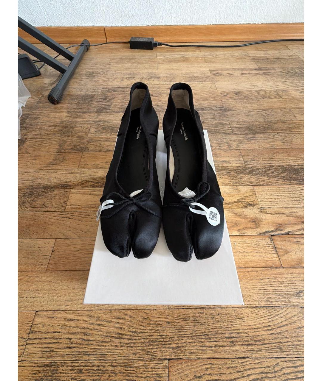 MAISON MARGIELA Черные текстильные туфли, фото 2