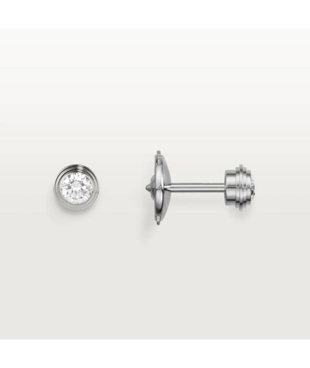 CARTIER Серебряные серьги из белого золота, фото 3