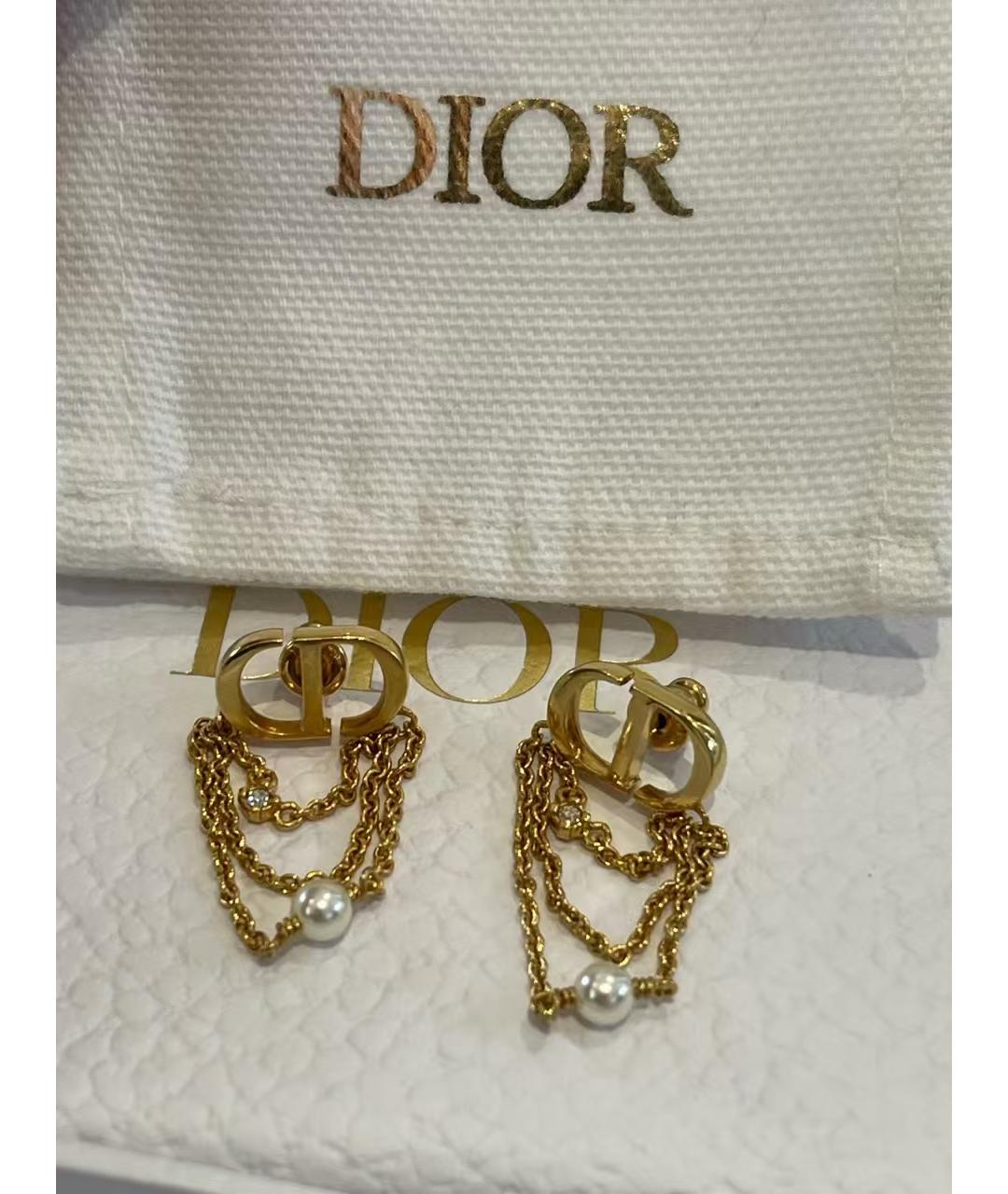 CHRISTIAN DIOR Золотые серьги, фото 2
