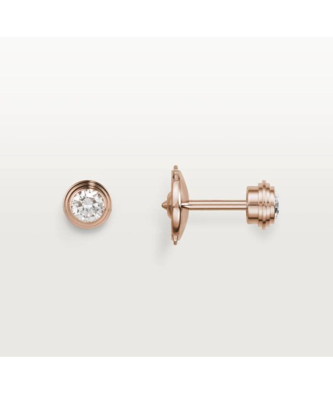 CARTIER Золотые серьги из розового золота, фото 3