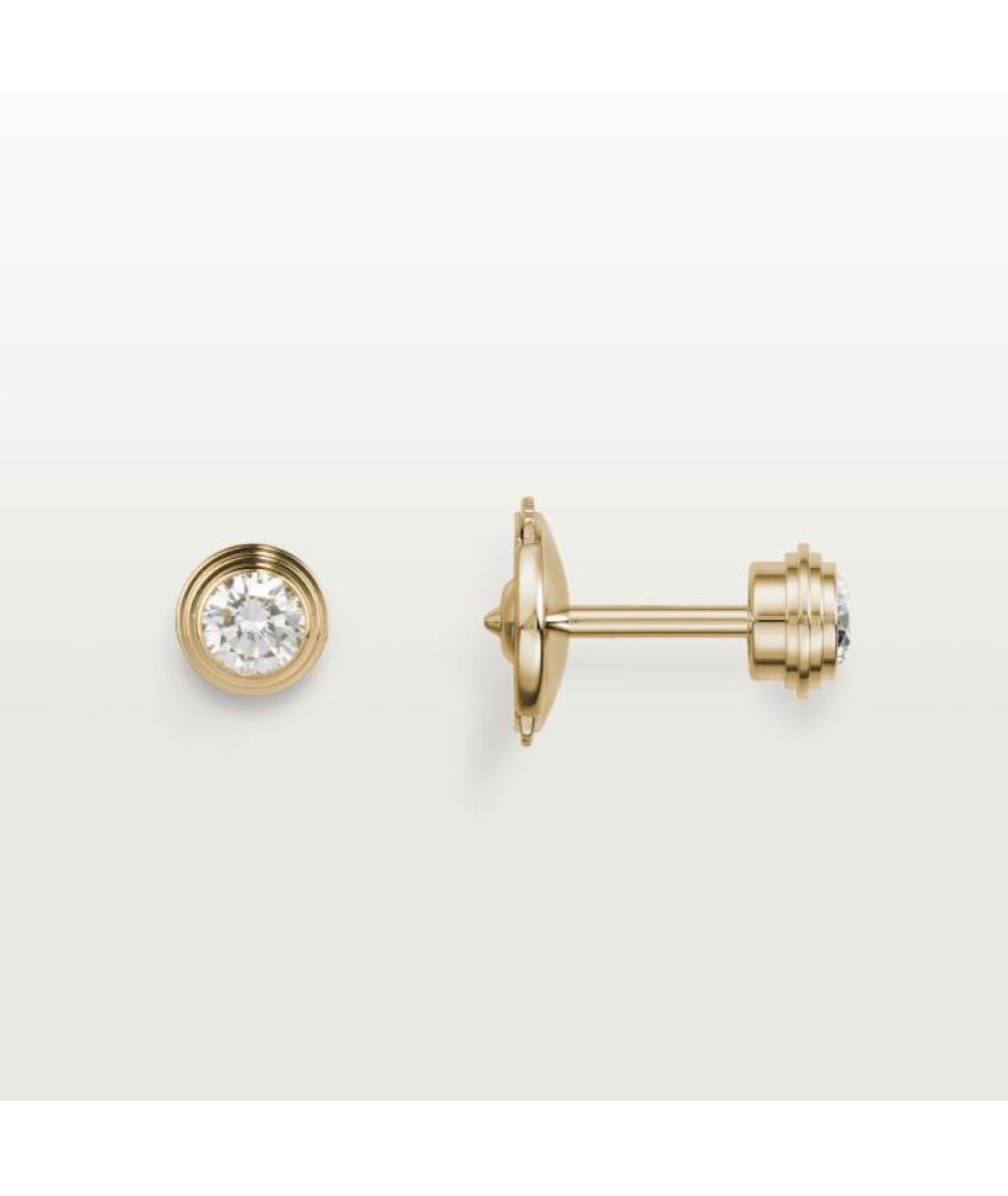 CARTIER Золотые серьги из желтого золота, фото 3