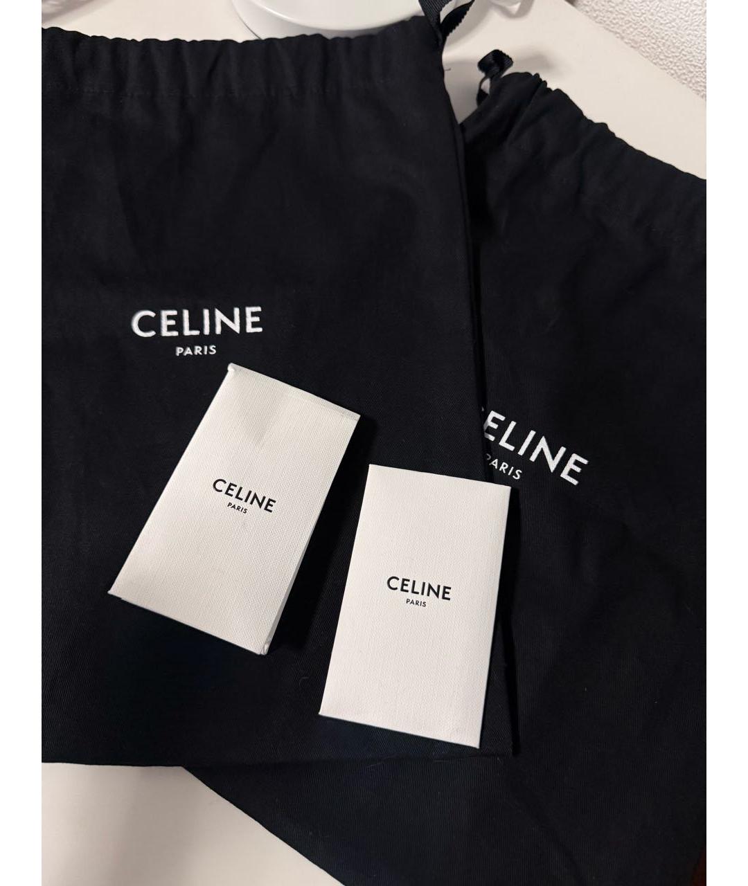 CELINE Черные замшевые низкие кроссовки / кеды, фото 7