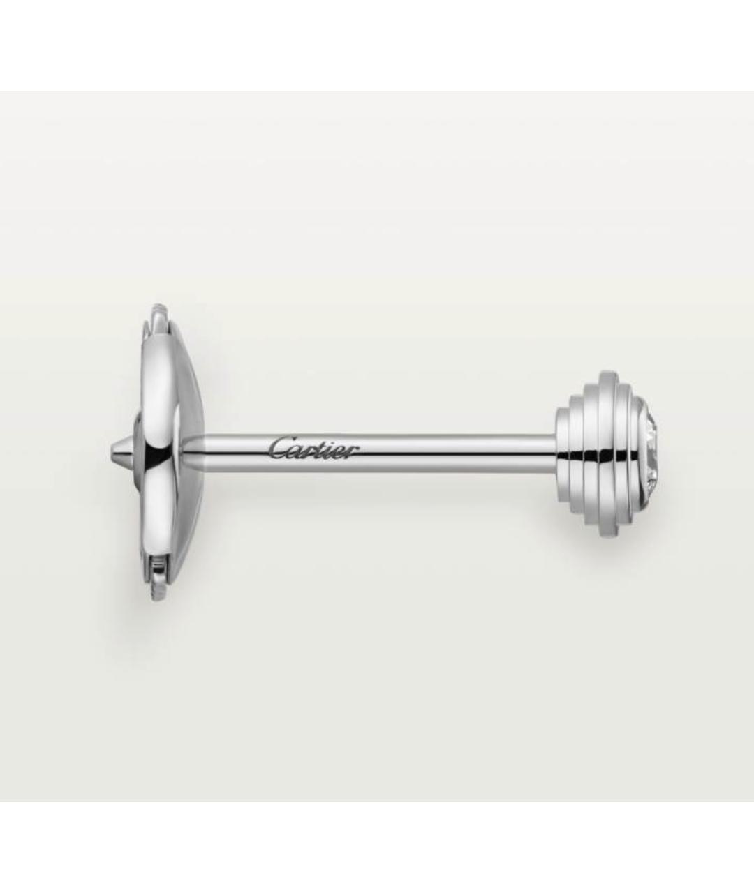 CARTIER Серебряные серьги из белого золота, фото 3