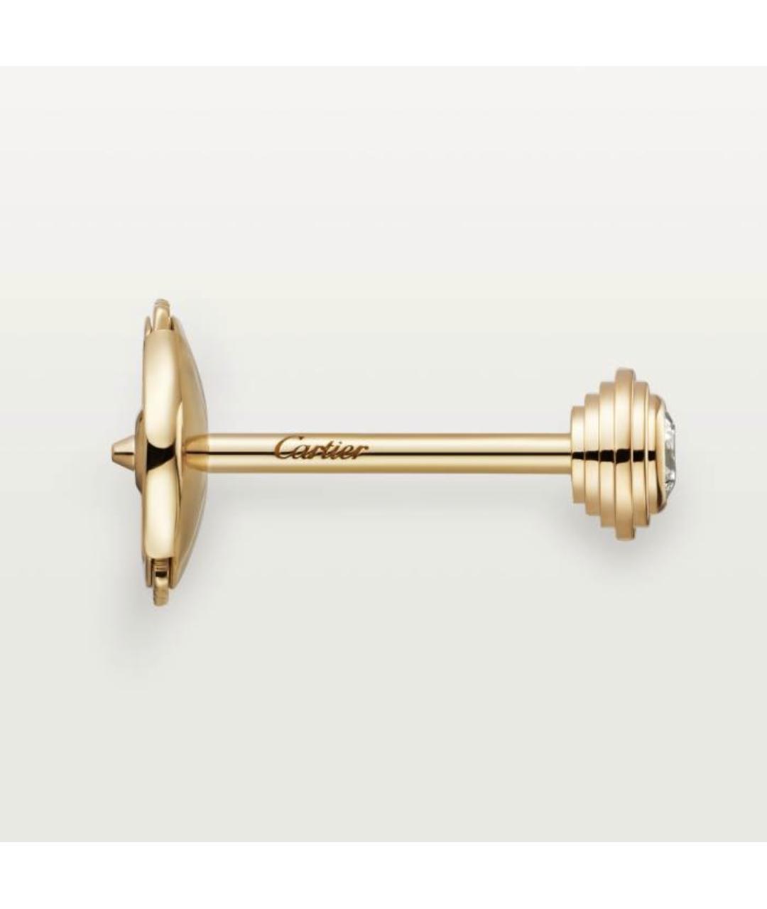 CARTIER Золотые серьги из желтого золота, фото 3
