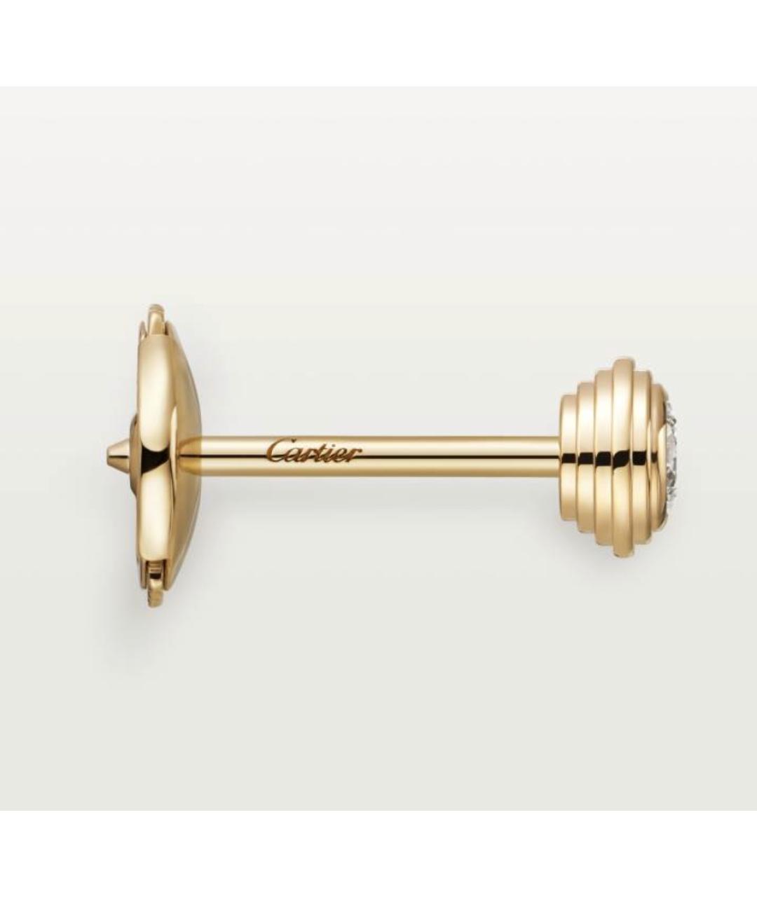 CARTIER Золотые серьги из желтого золота, фото 3