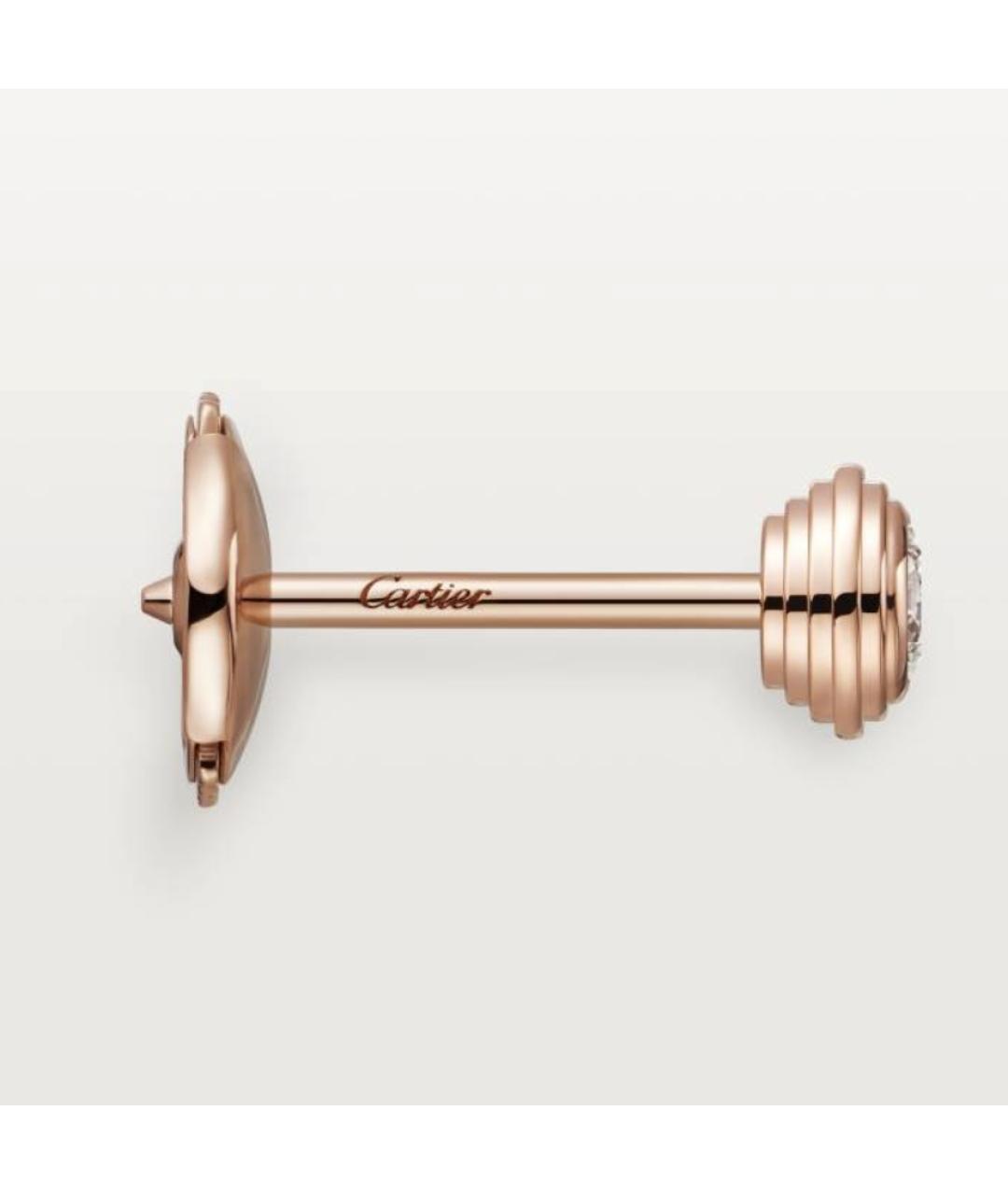 CARTIER Золотые серьги из розового золота, фото 3