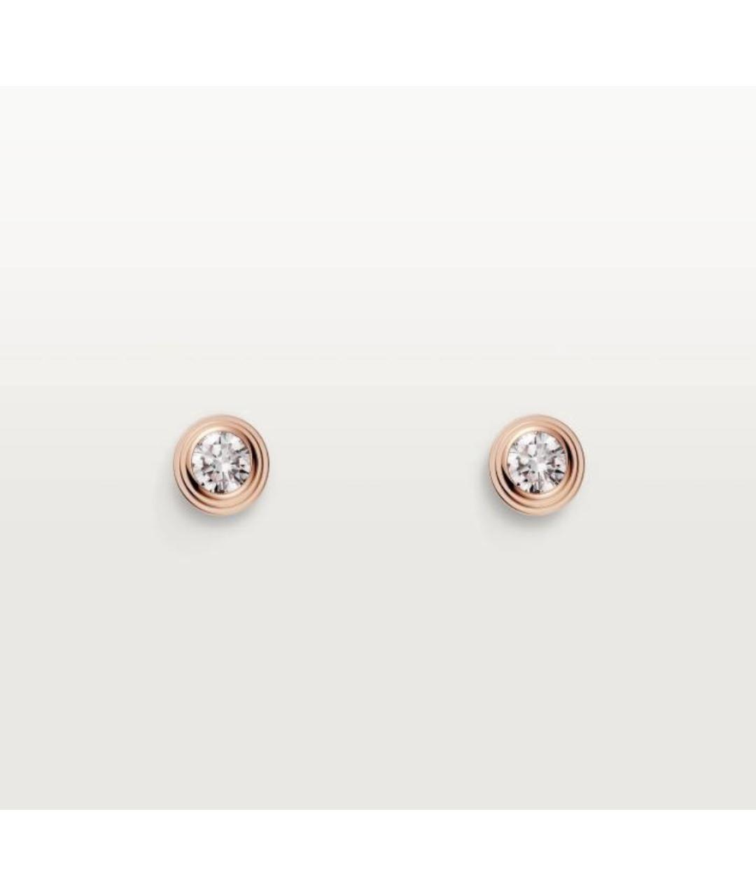CARTIER Золотые серьги из розового золота, фото 4