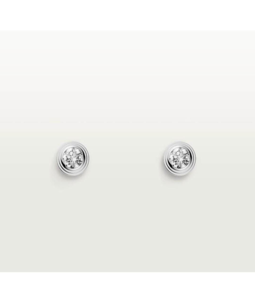 CARTIER Серебряные серьги из белого золота, фото 4