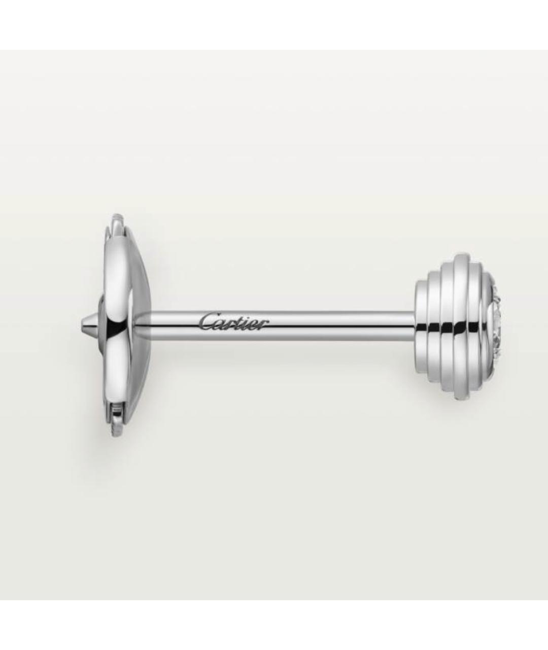 CARTIER Серебряные серьги из белого золота, фото 3