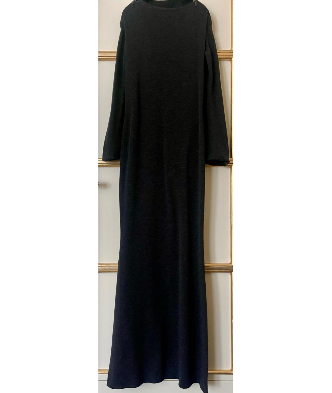 LANVIN Серое шерстяное повседневное платье, фото 2