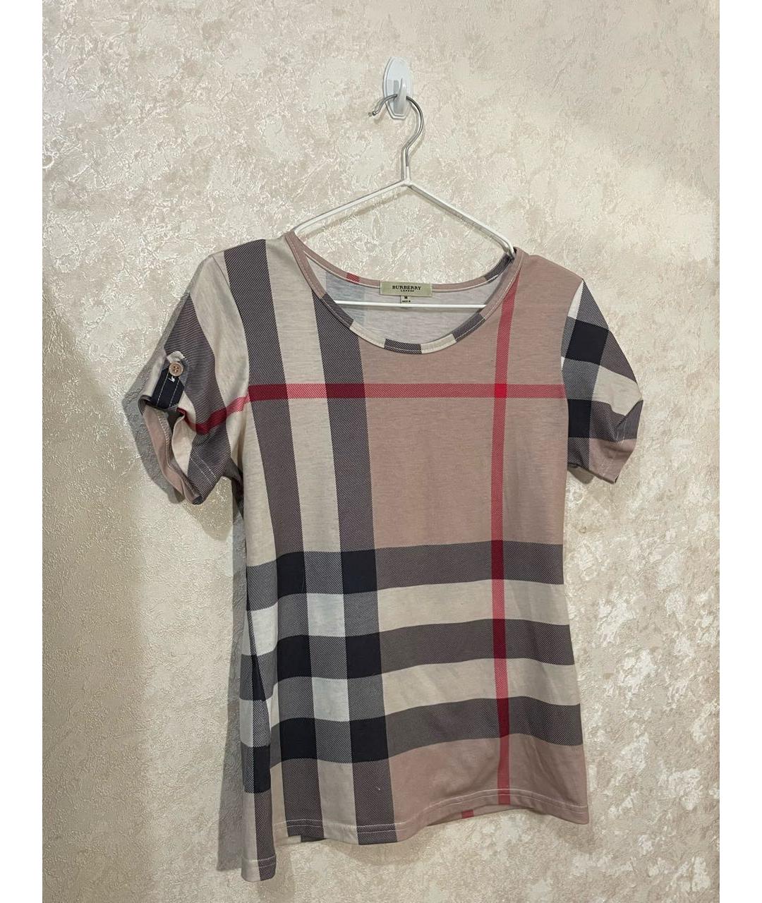 BURBERRY Хлопковая футболка, фото 5