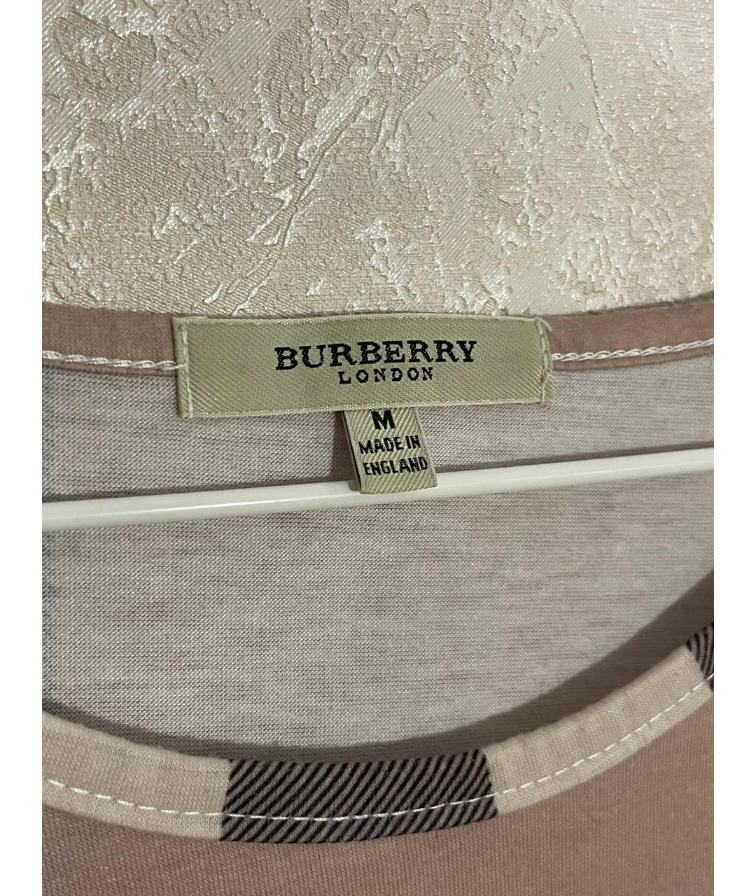 BURBERRY Хлопковая футболка, фото 2