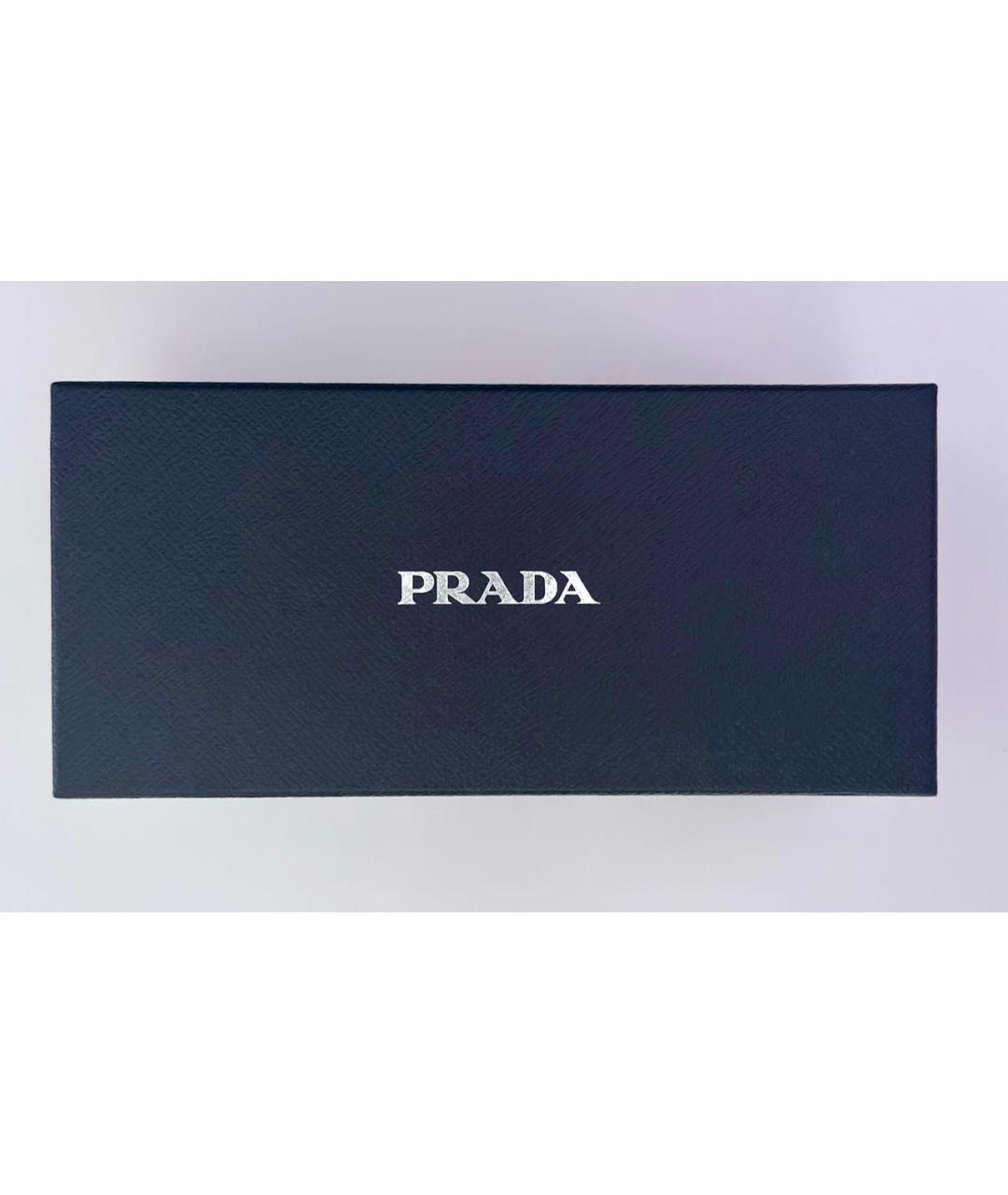 PRADA Черные пластиковые солнцезащитные очки, фото 4