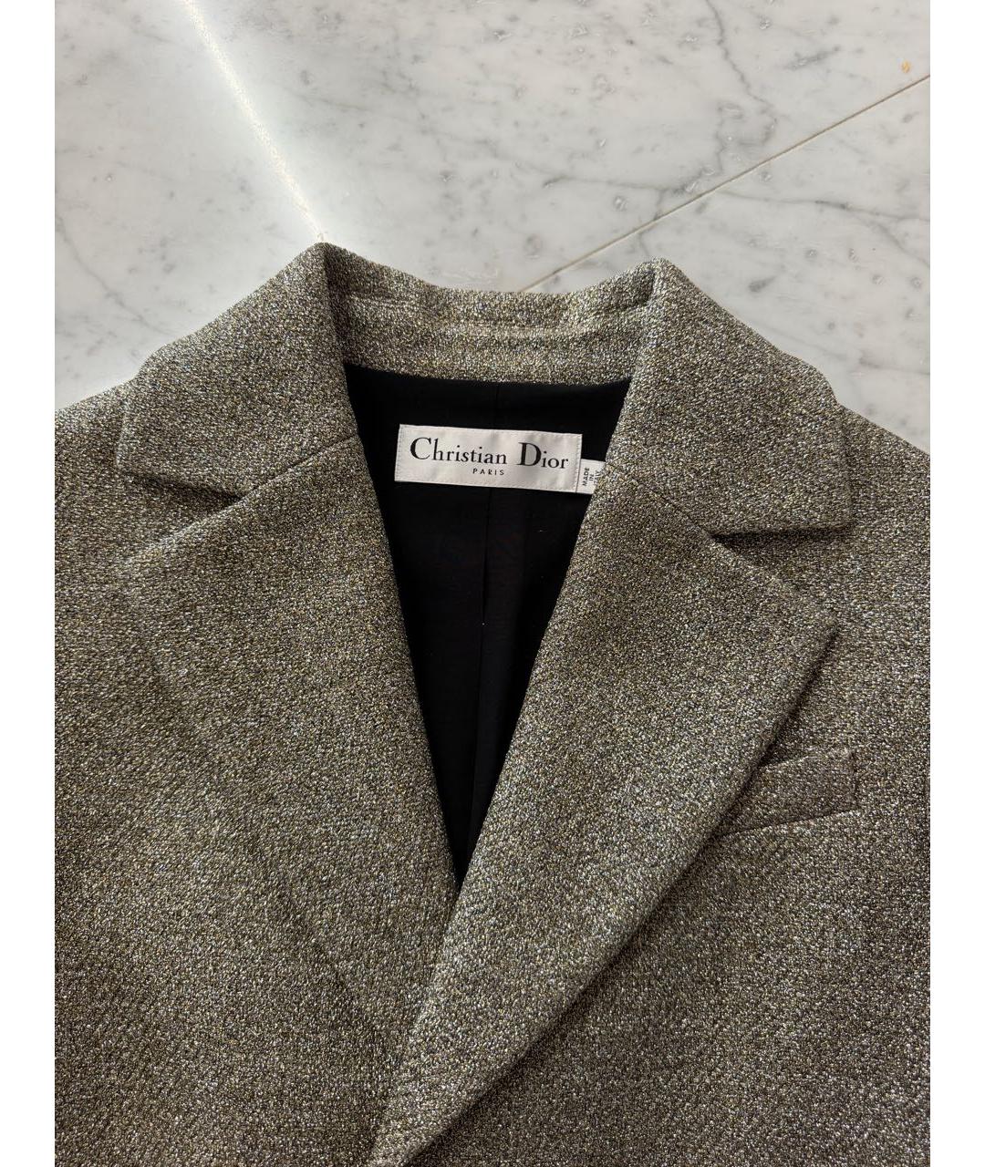CHRISTIAN DIOR Мульти полиэстеровое пальто, фото 2