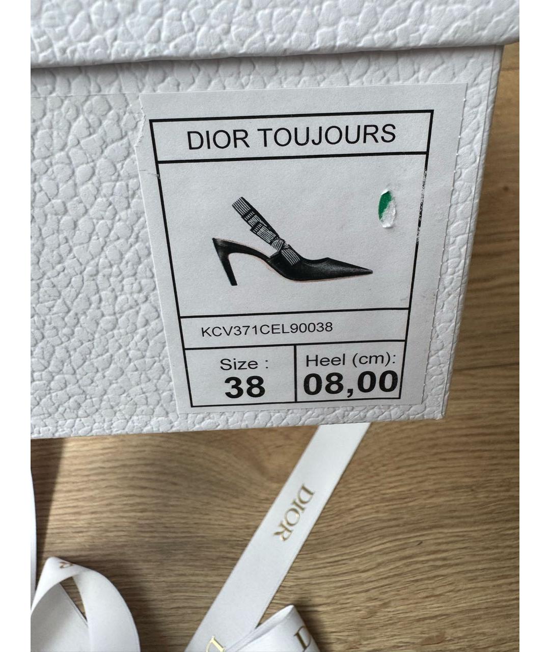 CHRISTIAN DIOR Черные кожаные туфли, фото 7
