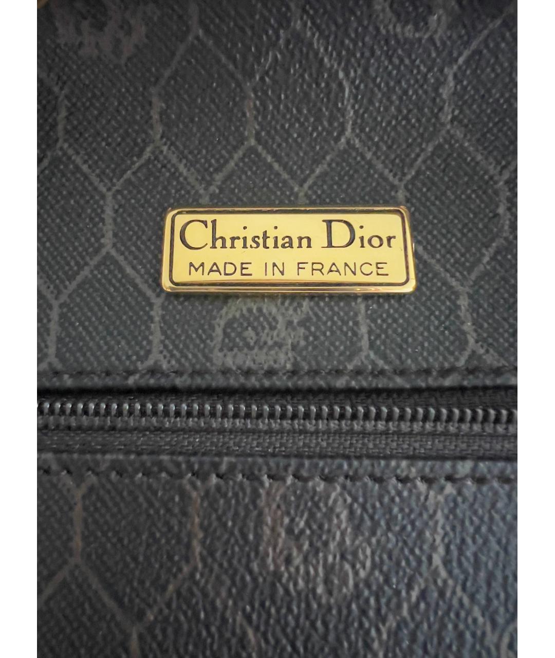 CHRISTIAN DIOR Коричневая сумка тоут из канвы, фото 5