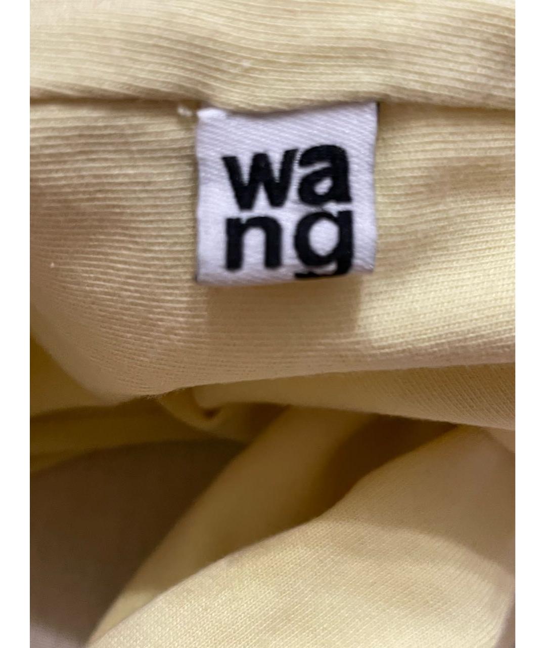 ALEXANDER WANG Желтые хлопковые спортивные брюки и шорты, фото 2