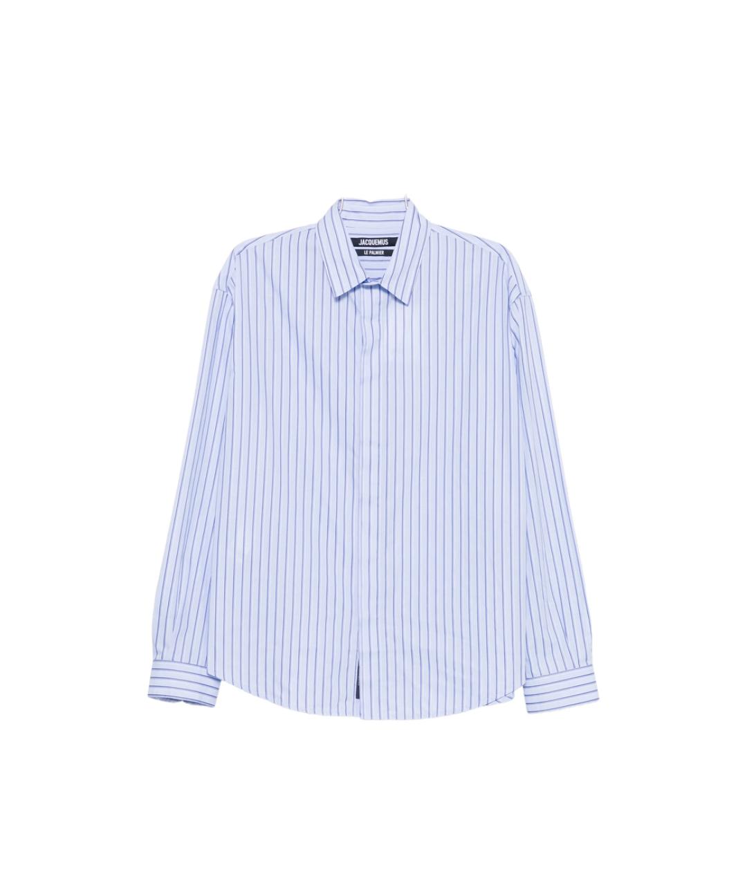 JACQUEMUS Синяя хлопковая кэжуал рубашка, фото 1