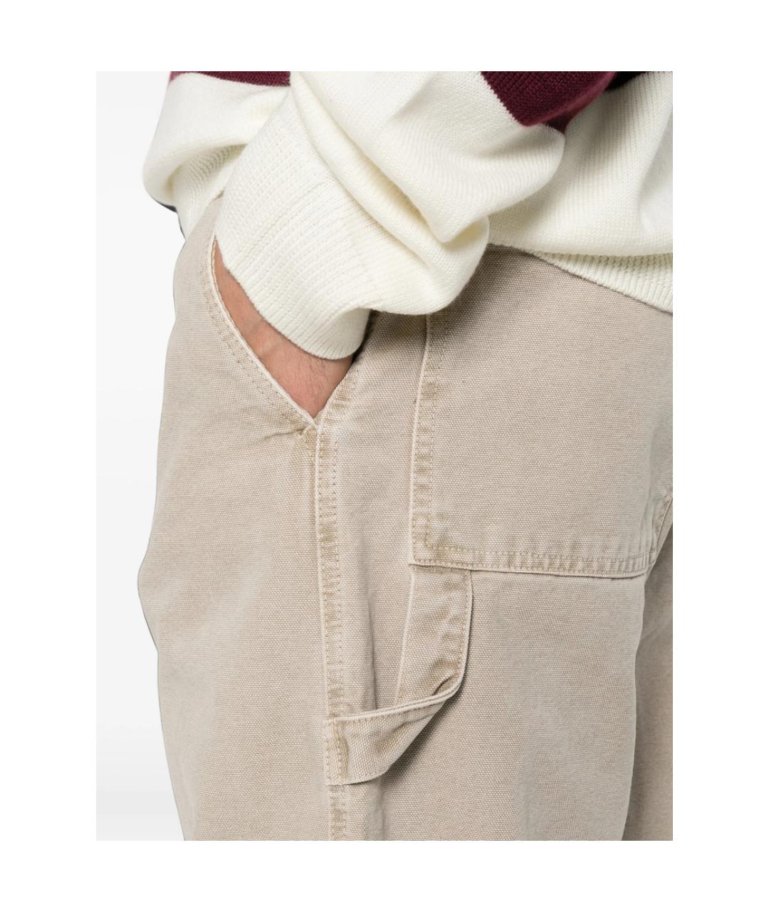 A.P.C. Бежевые хлопковые повседневные брюки, фото 2