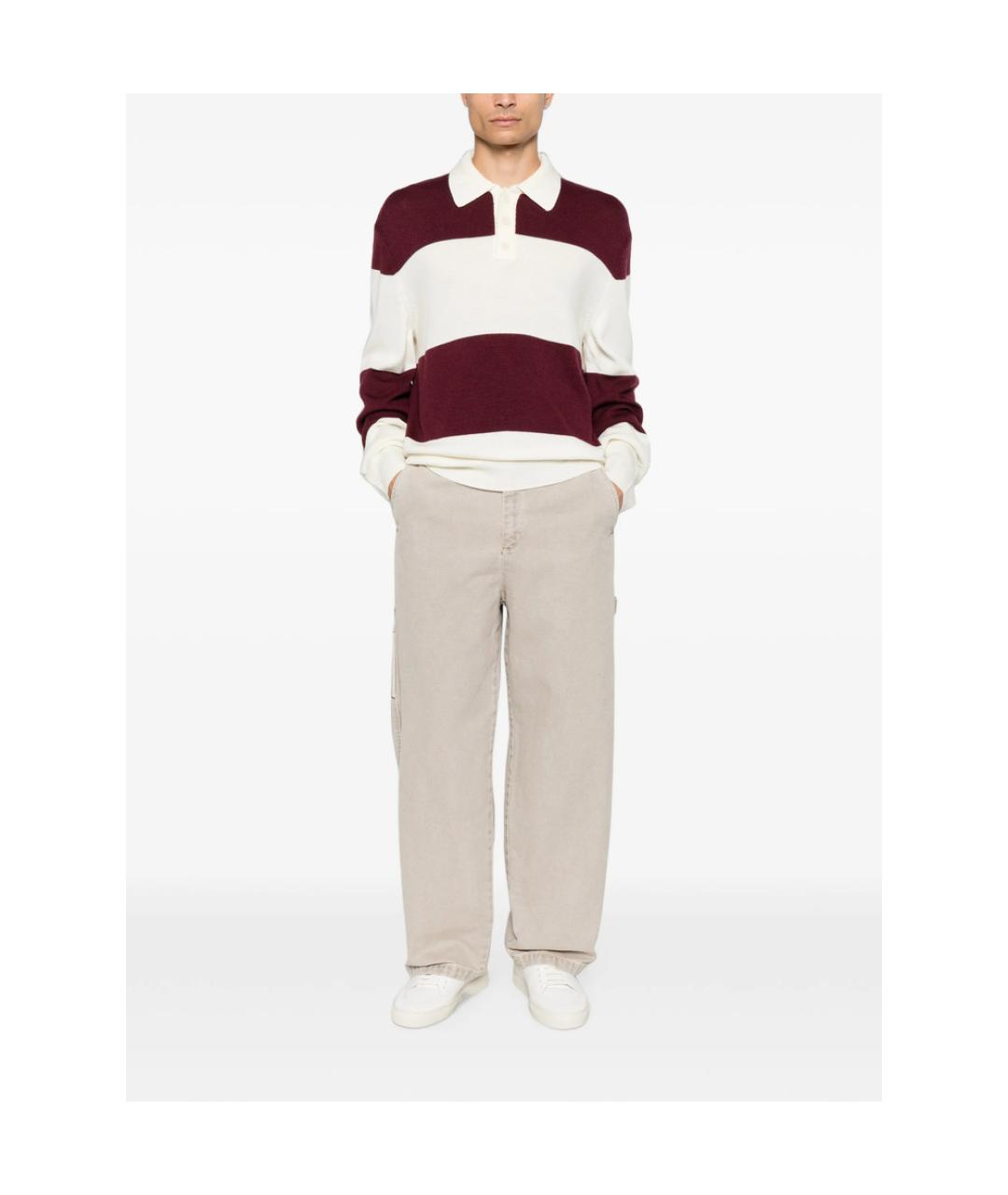 A.P.C. Бежевые хлопковые повседневные брюки, фото 3