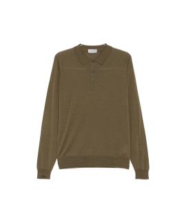 JOHN SMEDLEY Поло с длинным рукавом