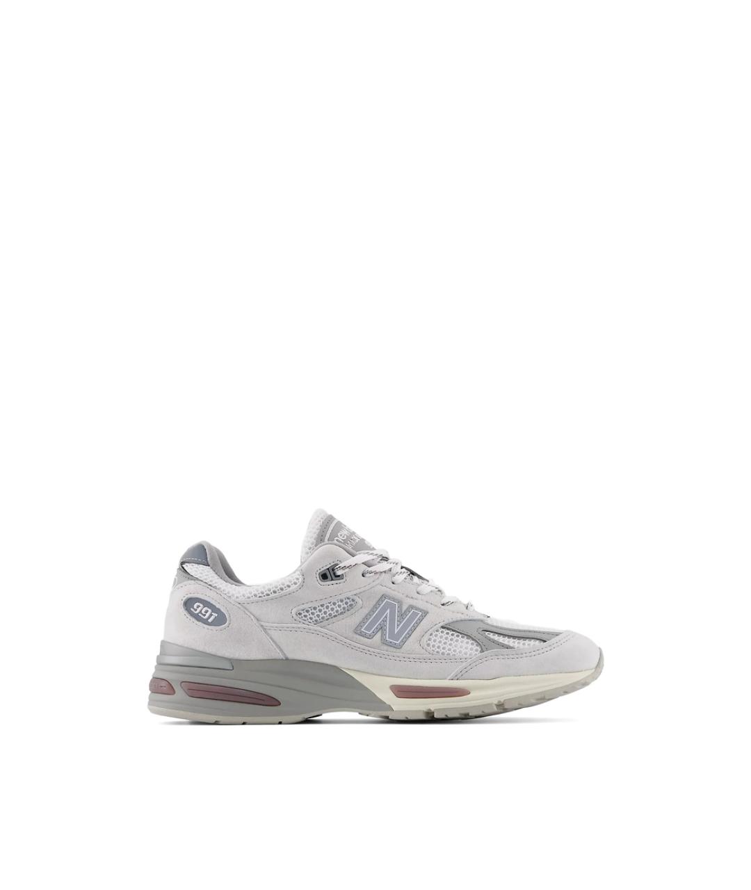 NEW BALANCE Серые замшевые низкие кроссовки / кеды, фото 1