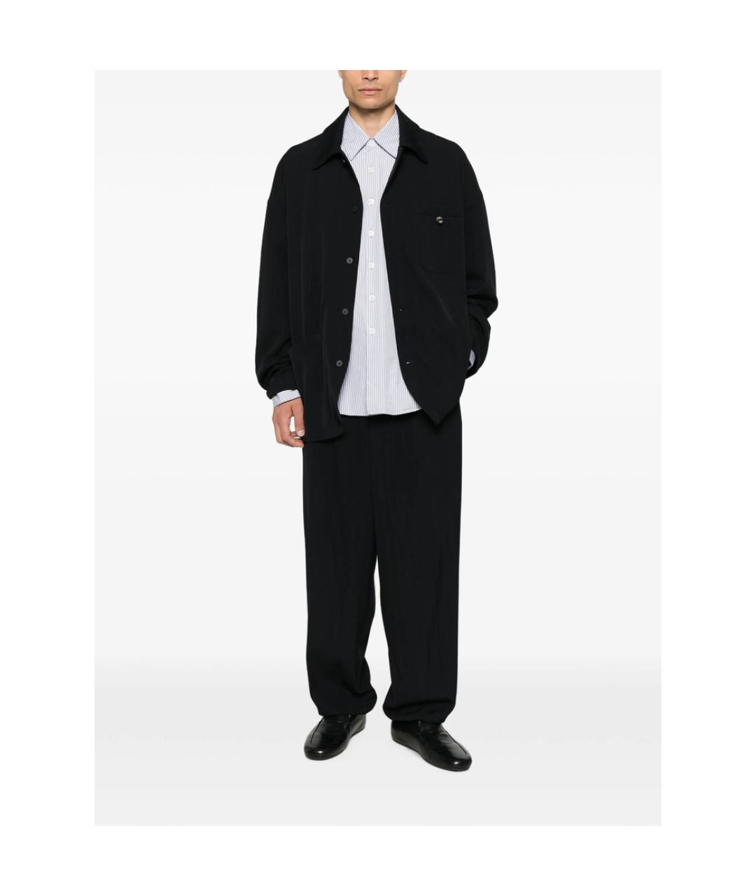 JACQUEMUS Синие хлопковые повседневные брюки, фото 5