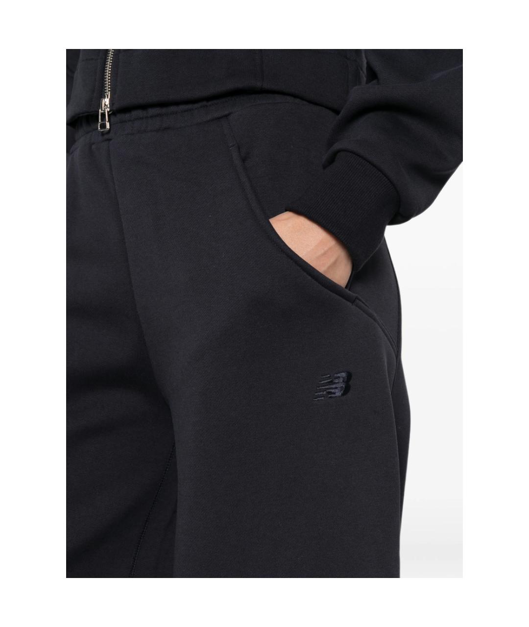 NEW BALANCE Синие полиэстеровые брюки широкие, фото 5