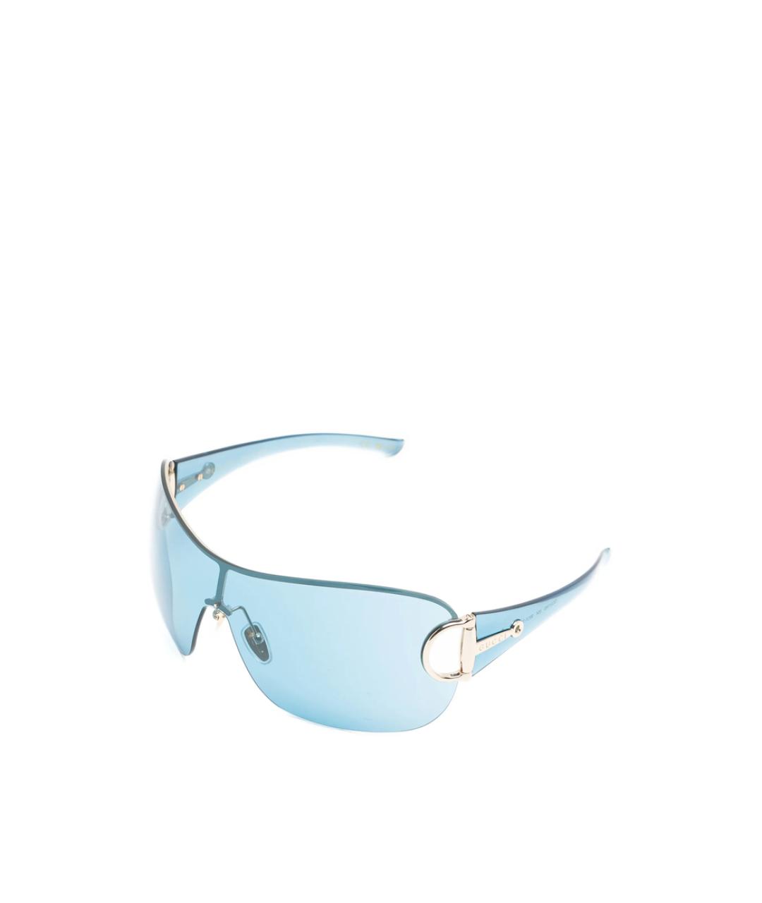 GUCCI Синие металлические солнцезащитные очки, фото 3