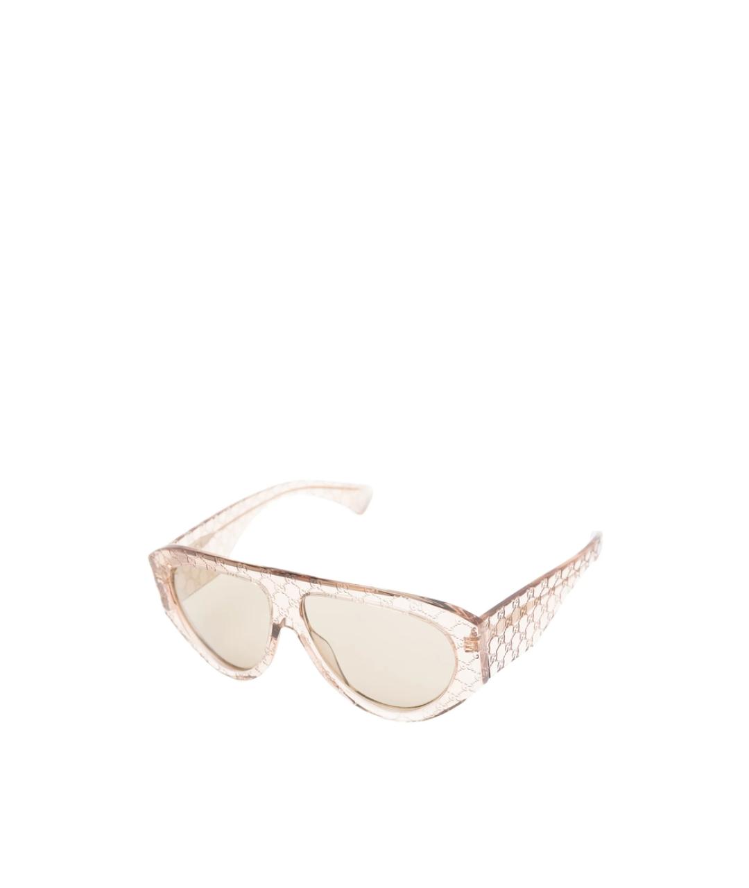 GUCCI Бежевые солнцезащитные очки, фото 3