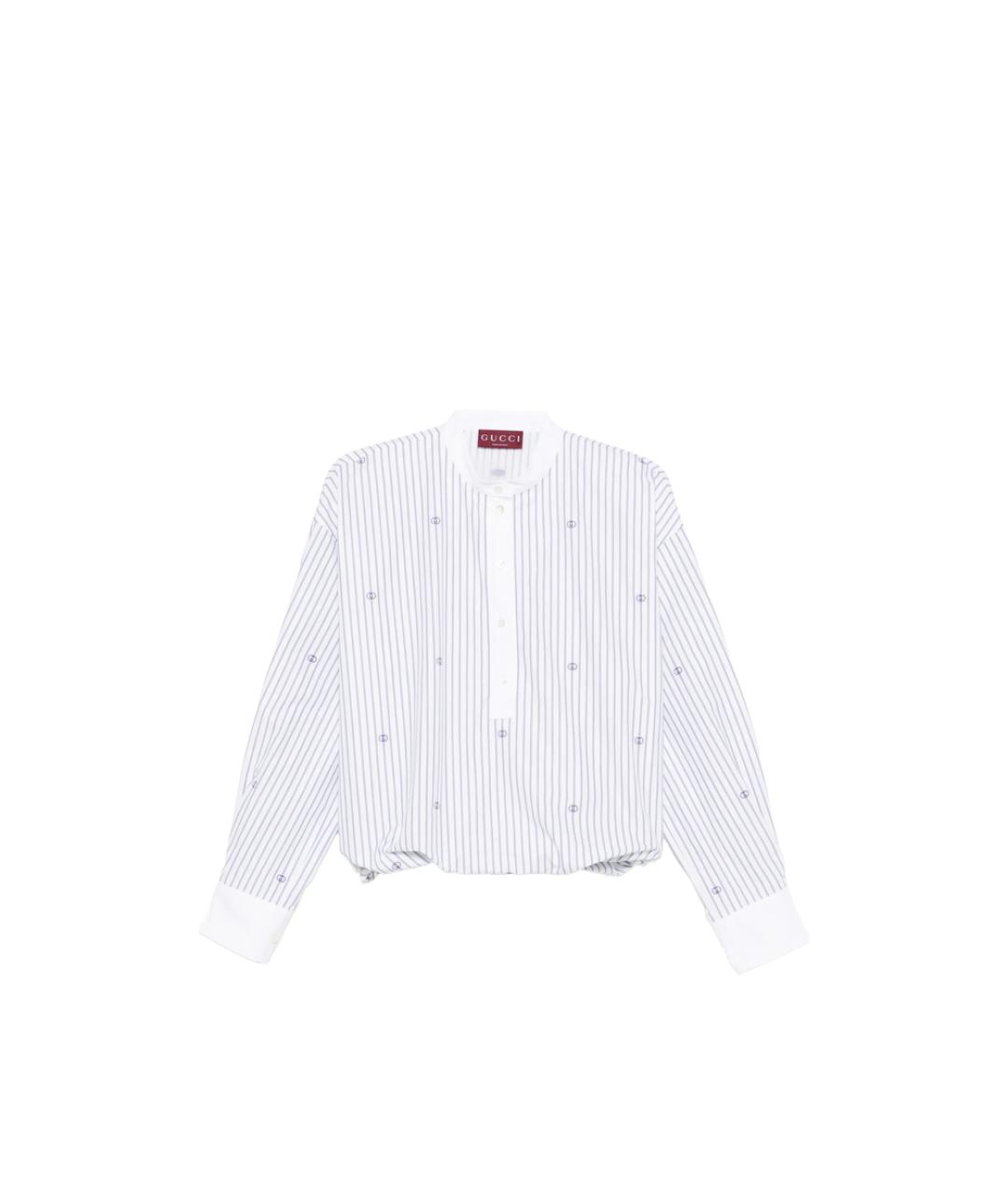 GUCCI Белая хлопковая блузы, фото 1