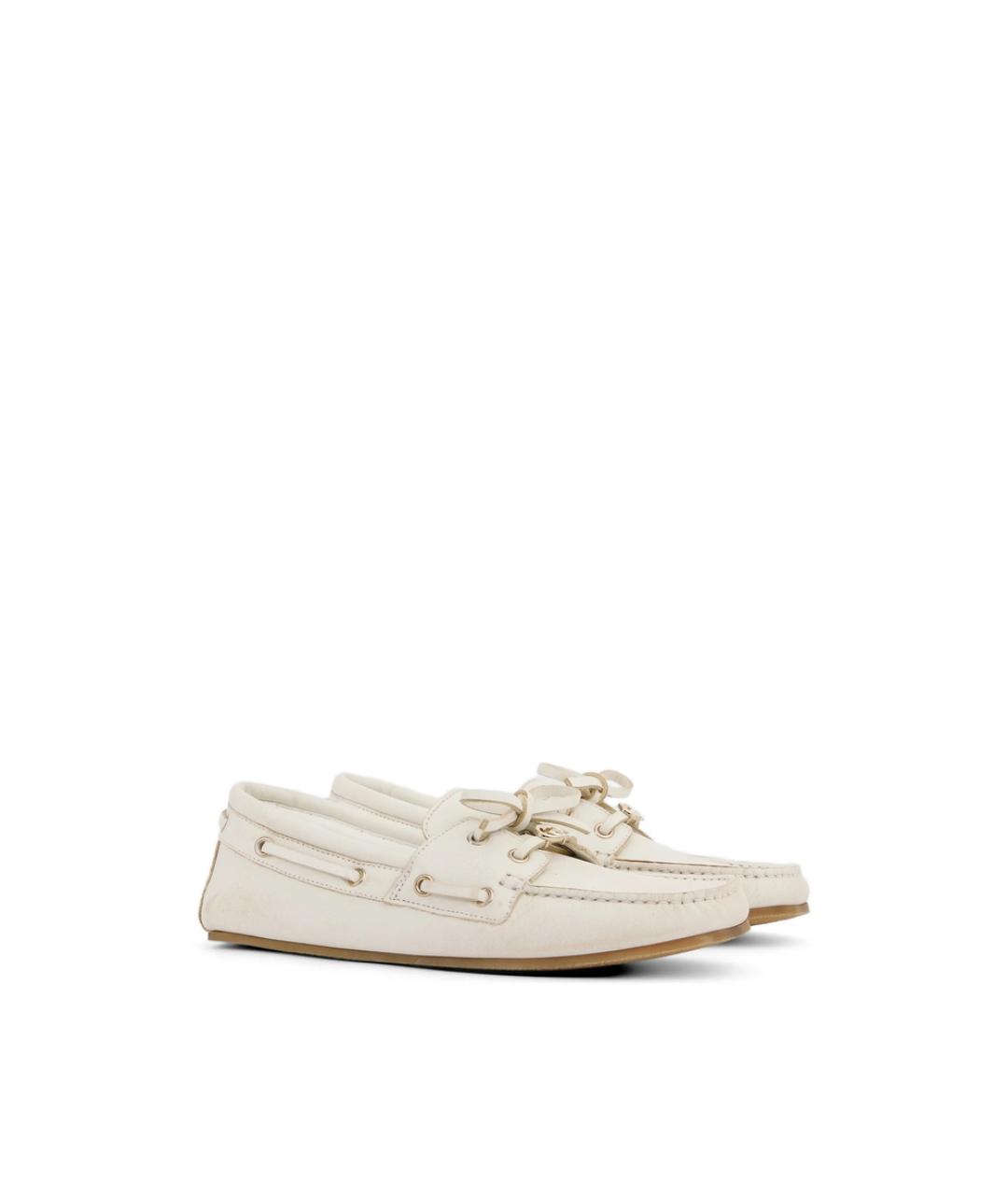 GUCCI Белые кожаные мокасины, фото 2