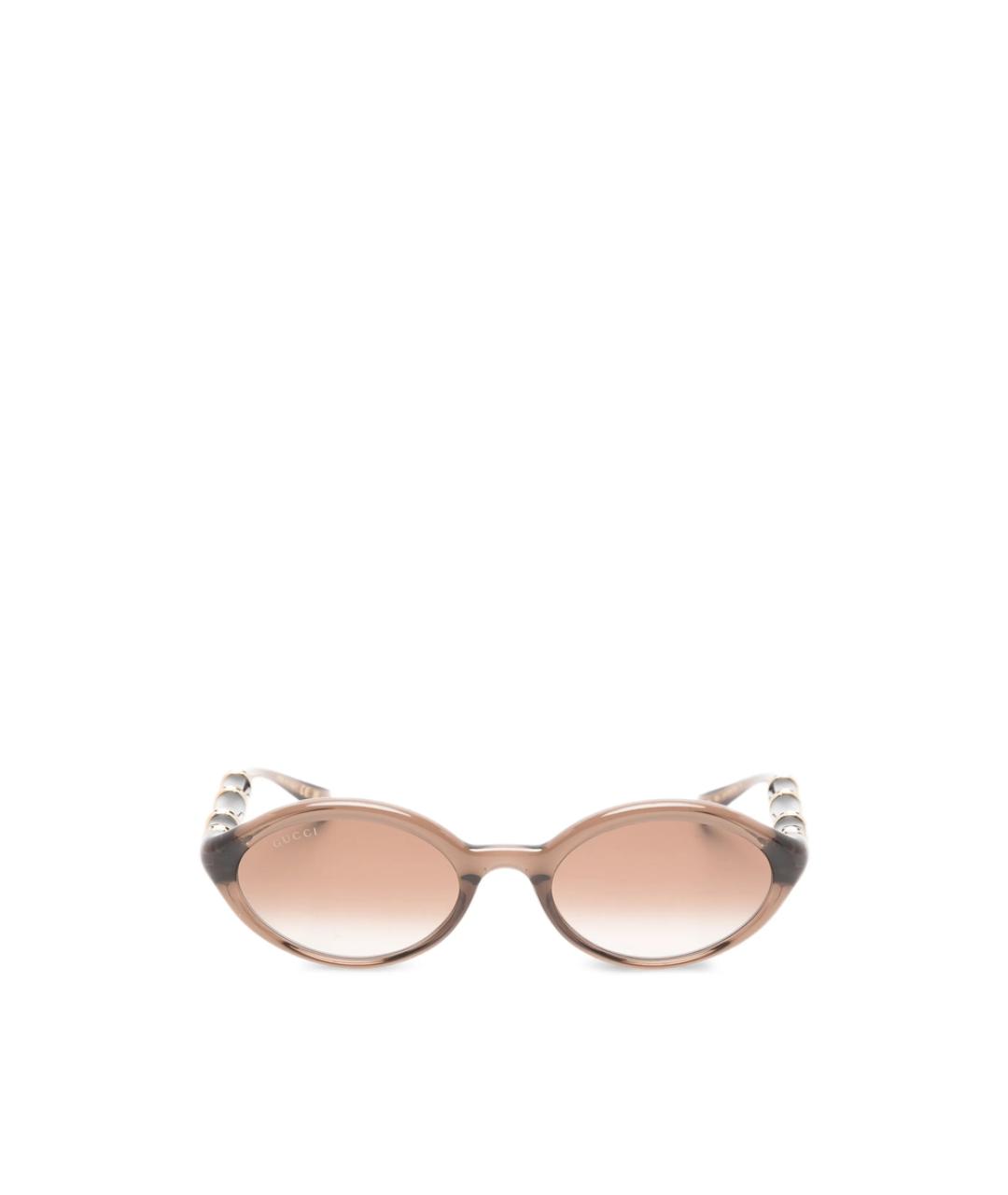 GUCCI Бежевые солнцезащитные очки, фото 1